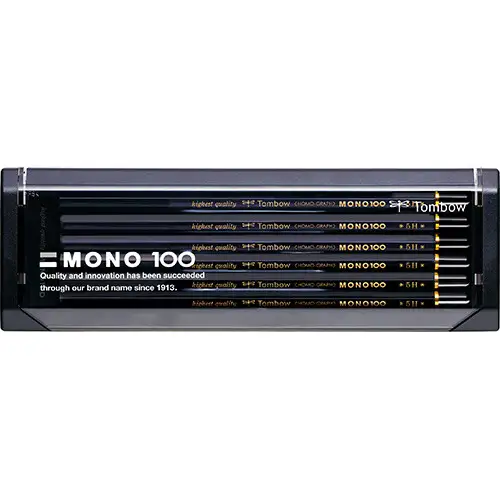Tombow – MONO 100 5H (Matita di Grafite) - Confezione da 12