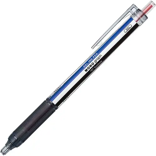 Tombow – MONO Graph Lite 0.5mm, Penna Gel, Monocolor, Inchiostro Rosso