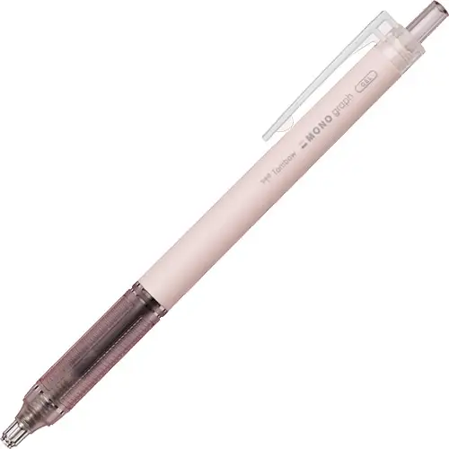 Tombow – MONO Graph Lite 0.5mm, Penna Gel, Pink, Inchiostro Nero