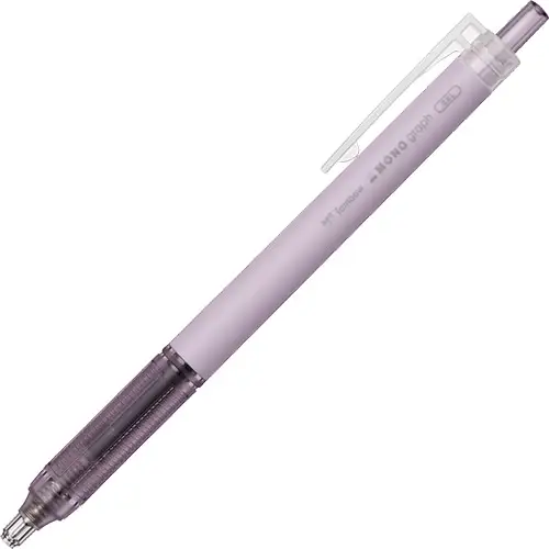 Tombow – MONO Graph Lite 0.5mm, Penna Gel, Purple, Inchiostro Nero