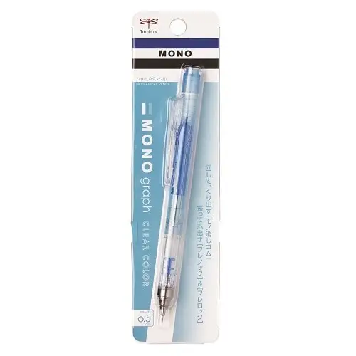Tombow – MONO Graph Mechanical Pencil 0.5mm “Clear Blue”