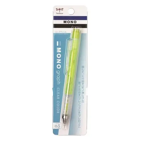Tombow – MONO Graph Mechanical Pencil 0.5mm “Clear Lime”