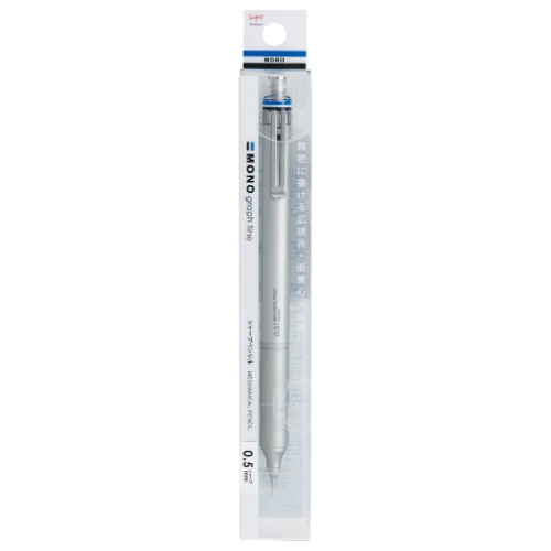 Tombow - Portamine Mono Graph Fine 0.5mm SH-MGF Argento metallizzato