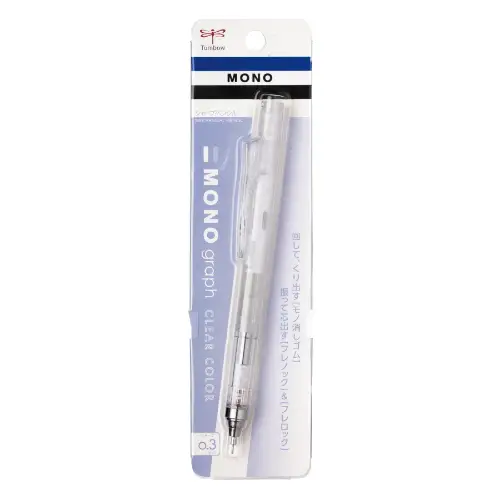 Tombow – Sharp Monograph Mechanical Pencil 0.3 mm Clear (DPA-139A)