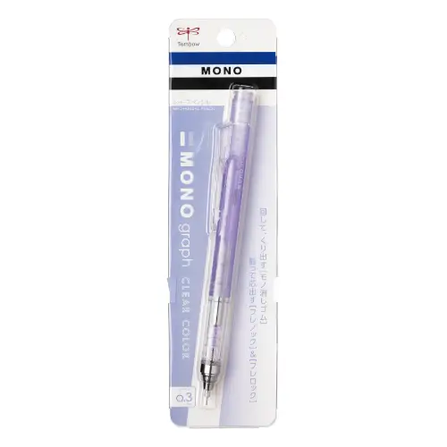 Tombow – Sharp Monograph Mechanical Pencil 0.3 mm Clear Purple (DPA-139F)