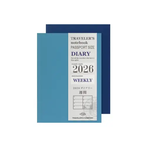 TRAVELER’S COMPANY – TN Passport Size Refill 2026 Weekly