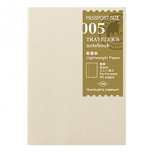 Traveler's Notebook - Passport 005 Refill Lightweight Paper