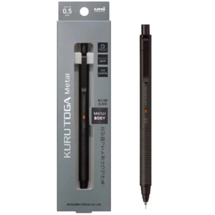 Uni Mitsubishi – Kuru Toga Metal 0.5mm, Nocturne Black