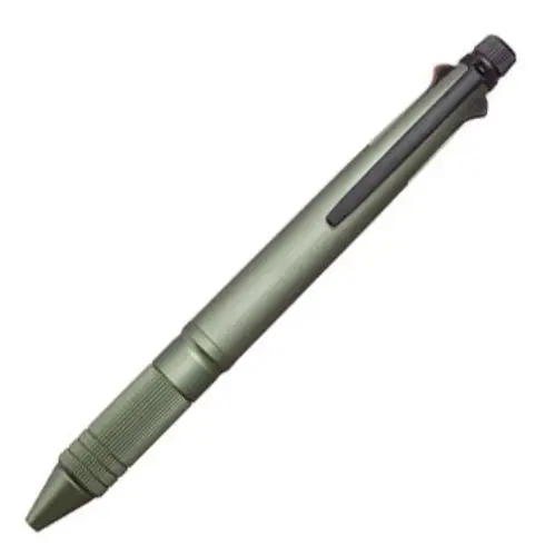 Uni Mitsubishi - Penna Multifunzione 4&1 versione in metallo, 4 colori + portamine [Inchiostro ballpoint 0.5mm] (Dark Green) MSXE5200A5.7