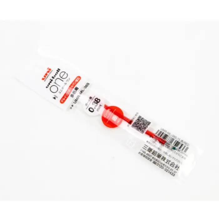 Uni Mitsubishi – Ricarica Uni-ball One 3 multifunzione 0.38mm, Rosso