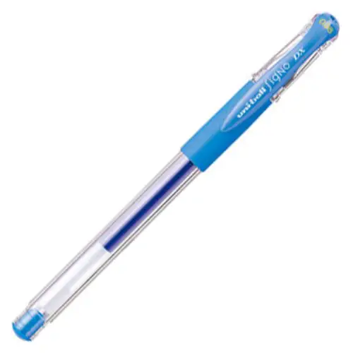 Uni Mitsubishi – Uni-ball Signo Dx, Penna a gel, 0.38mm, Azzurro