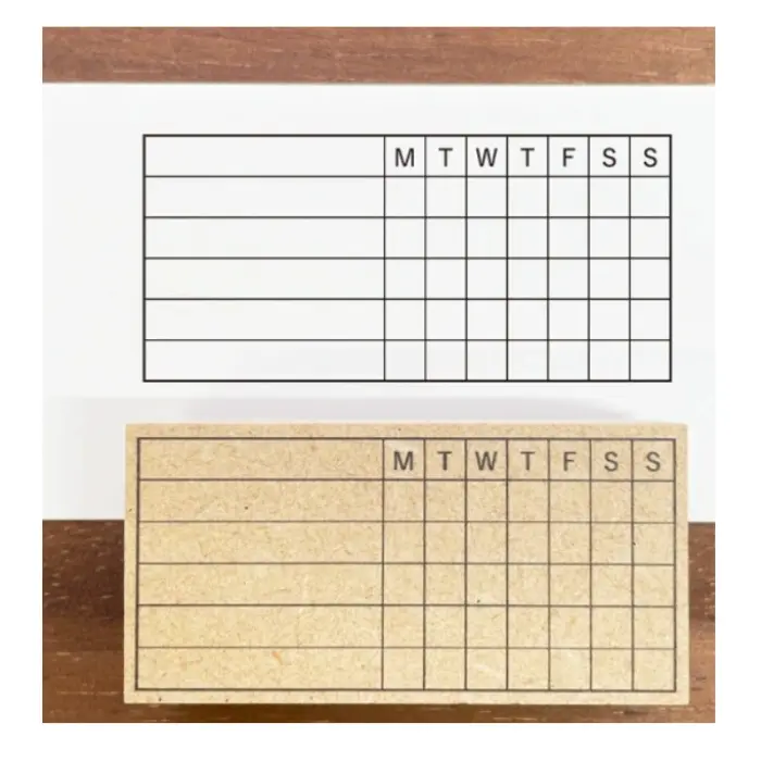 Stamp Marche – Timbro Weekly Tracker M English ver