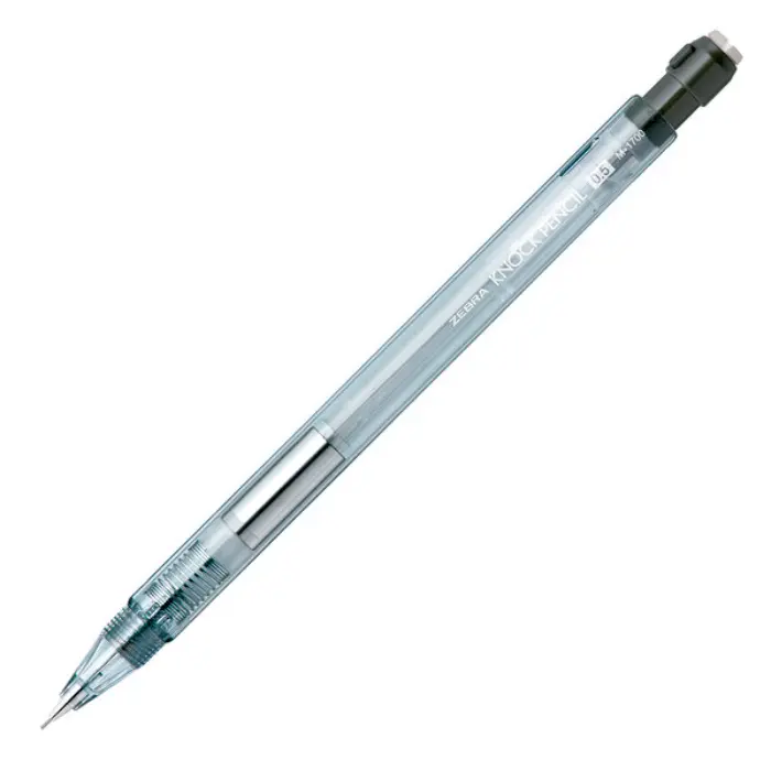 Zebra – Knock Pencil M-1700, Portamine 0.5mm, Clear