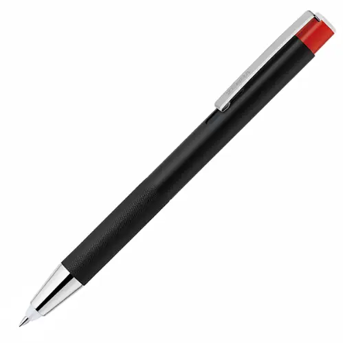 Zebra - Lightwrite, Penna a sfera a base d'olio, Con luce LED rossa, Inchiostro nero, 0.7mm [P-BA96-RL-BK]