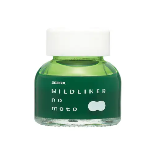 Zebra - Mildliner No Moto inchiostro, Mild Green, 10ml [P-WI1-MG]