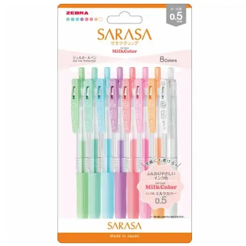 Zebra - Sarasa Milk 0.5 (Confezione da 8)